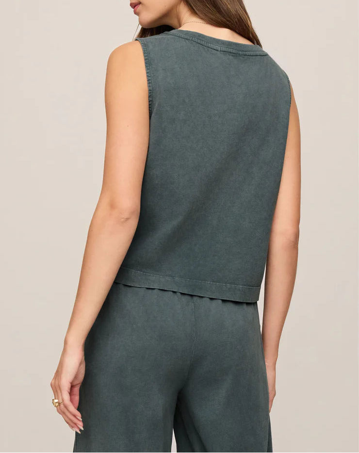 Z Supply Sloane V-Neck Top - Emerald Cove