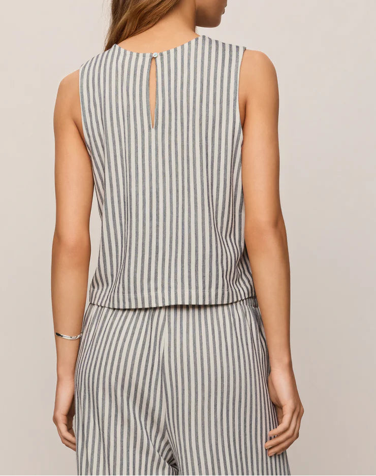 Z Supply Sloane Knit Striped Tank Top - Eclipse