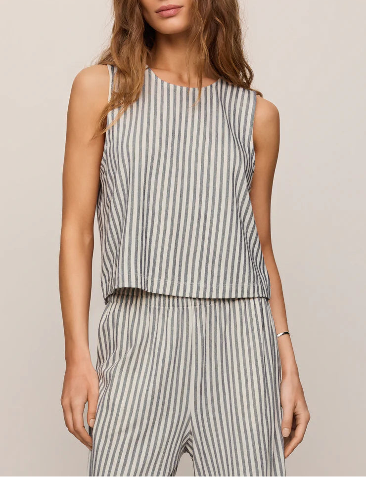 Z Supply Sloane Knit Striped Tank Top - Eclipse