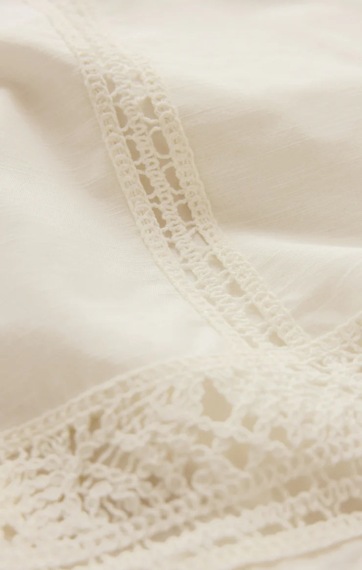 Z Supply Sloane Embroidered Top - White