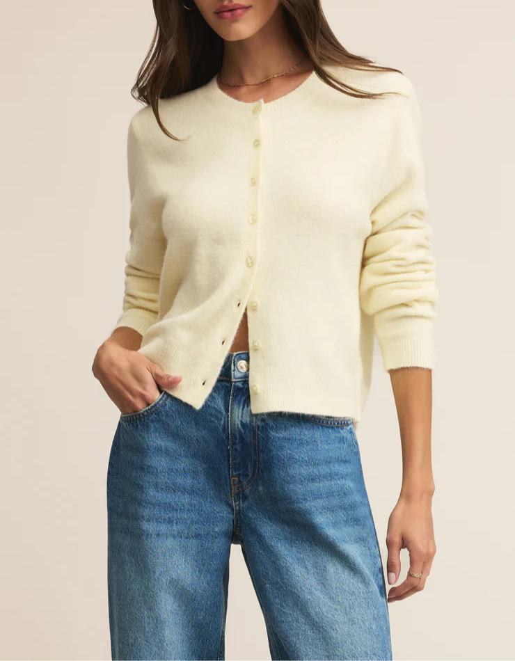 Z Supply Medina Cozy Cardigan - Mellow Yellow