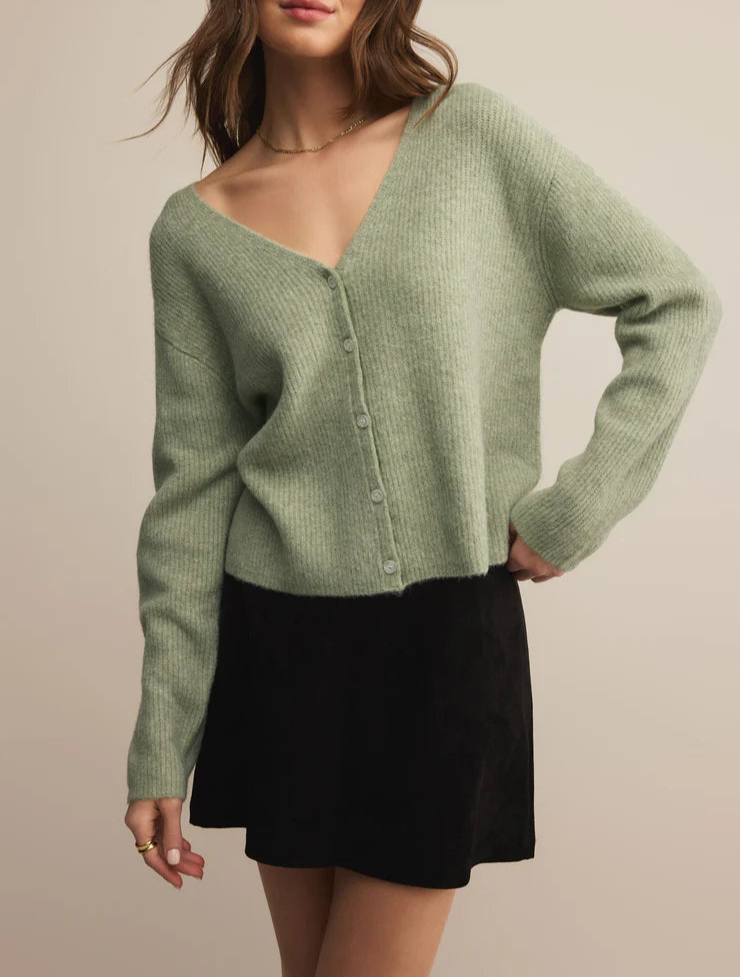 Z Supply Emile Cardigan - Bay Leaf