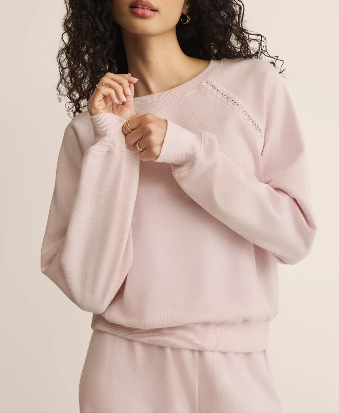 Z Supply All Around Sweatshirt - Washed Pink