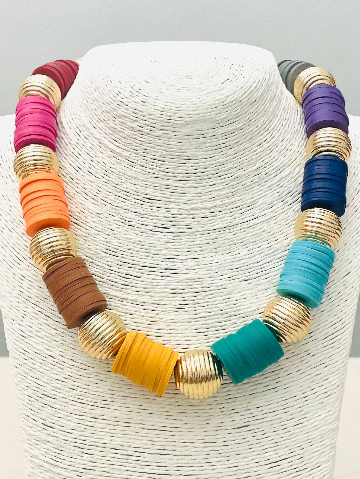 Carousel Necklace - Multi/Gold