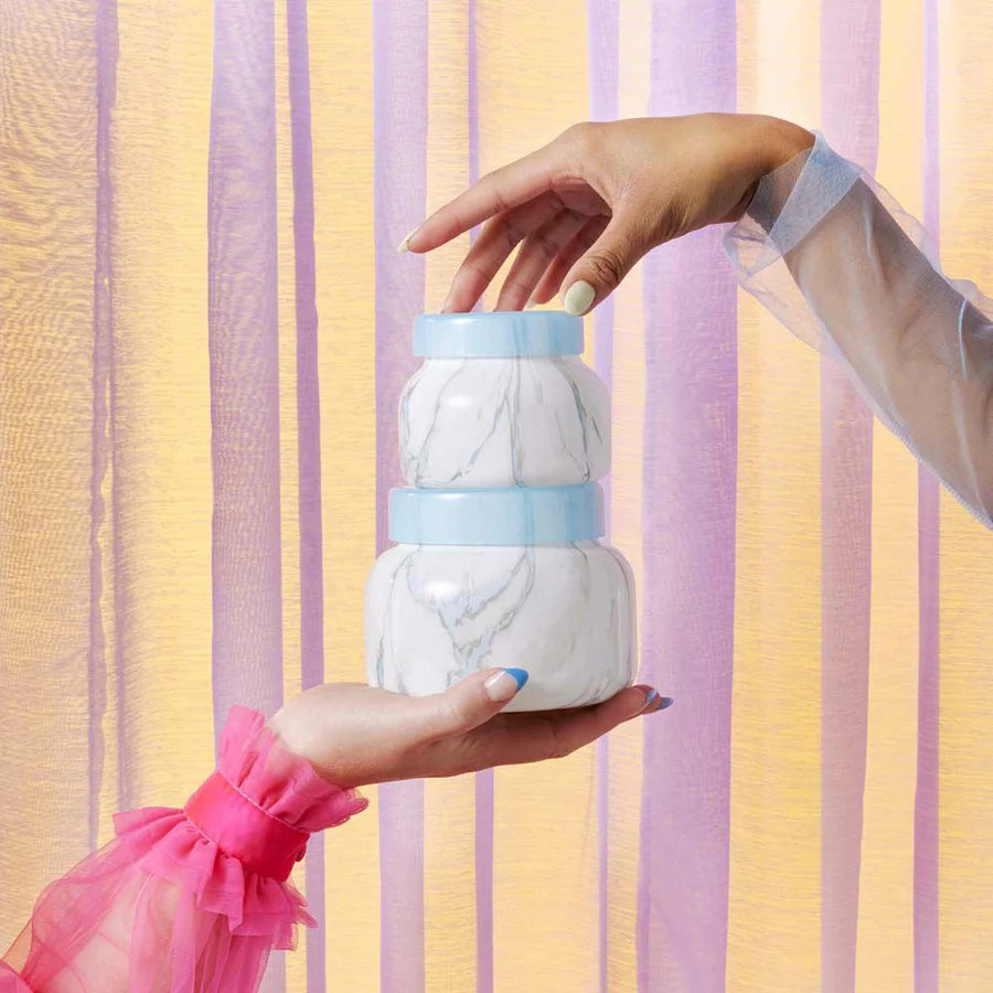 Capri Blue Modern Marble Blue Jean Petite Candle - 8oz.