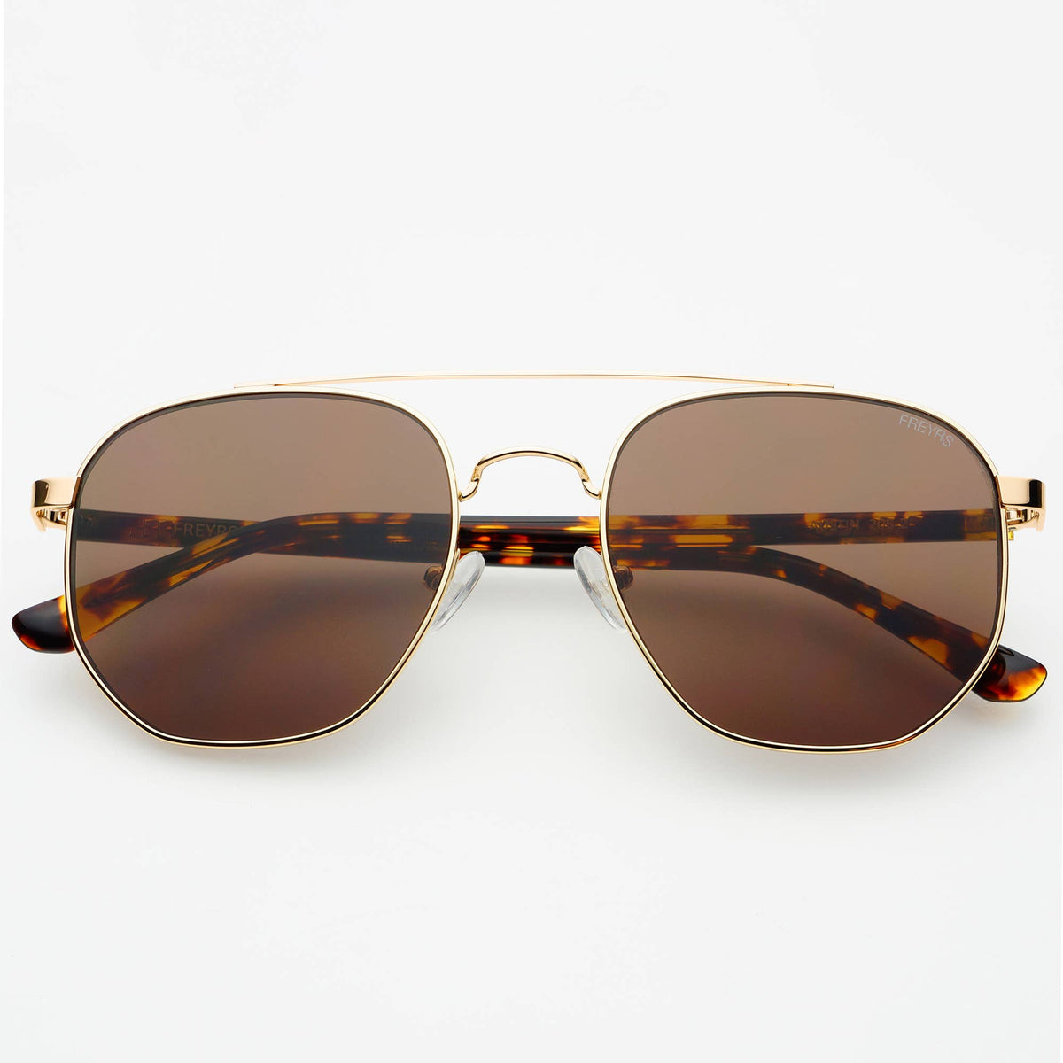 Freyrs Austin Unisex Sunglasses - Gold/Brown
