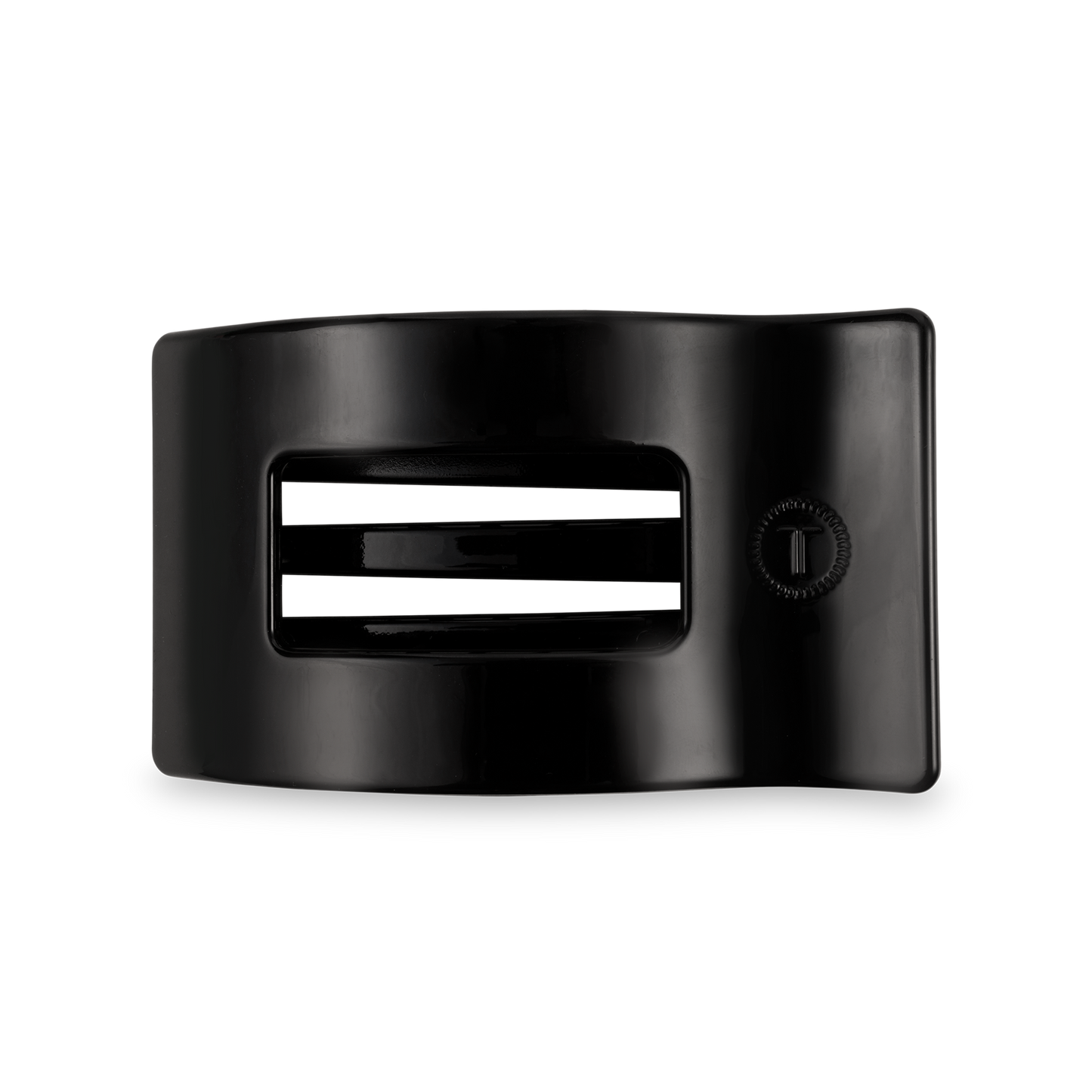 Teleties Flat Rectangle Hair Clip | Medium | Jet Black