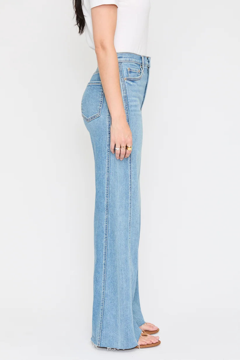 Daze Far Out Wide Leg High Rise Denim - Make Believe