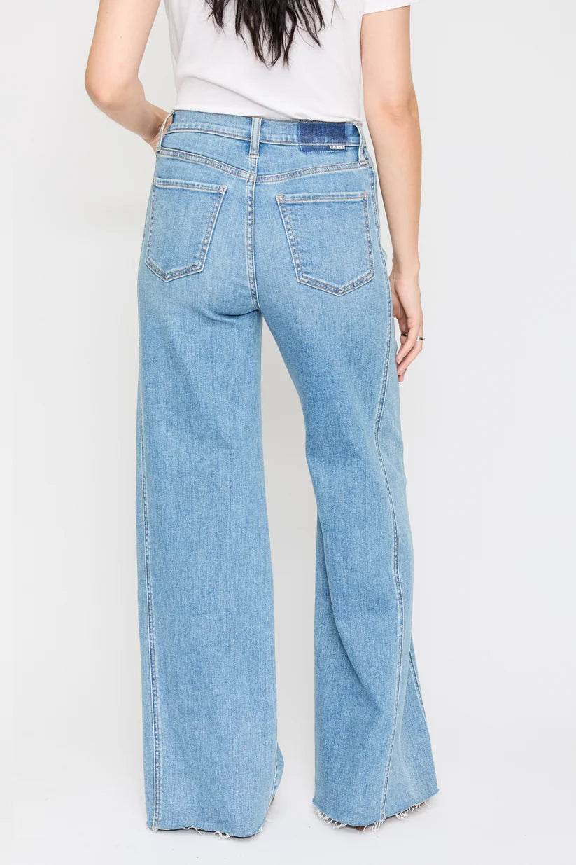 Daze Far Out Wide Leg High Rise Denim - Make Believe