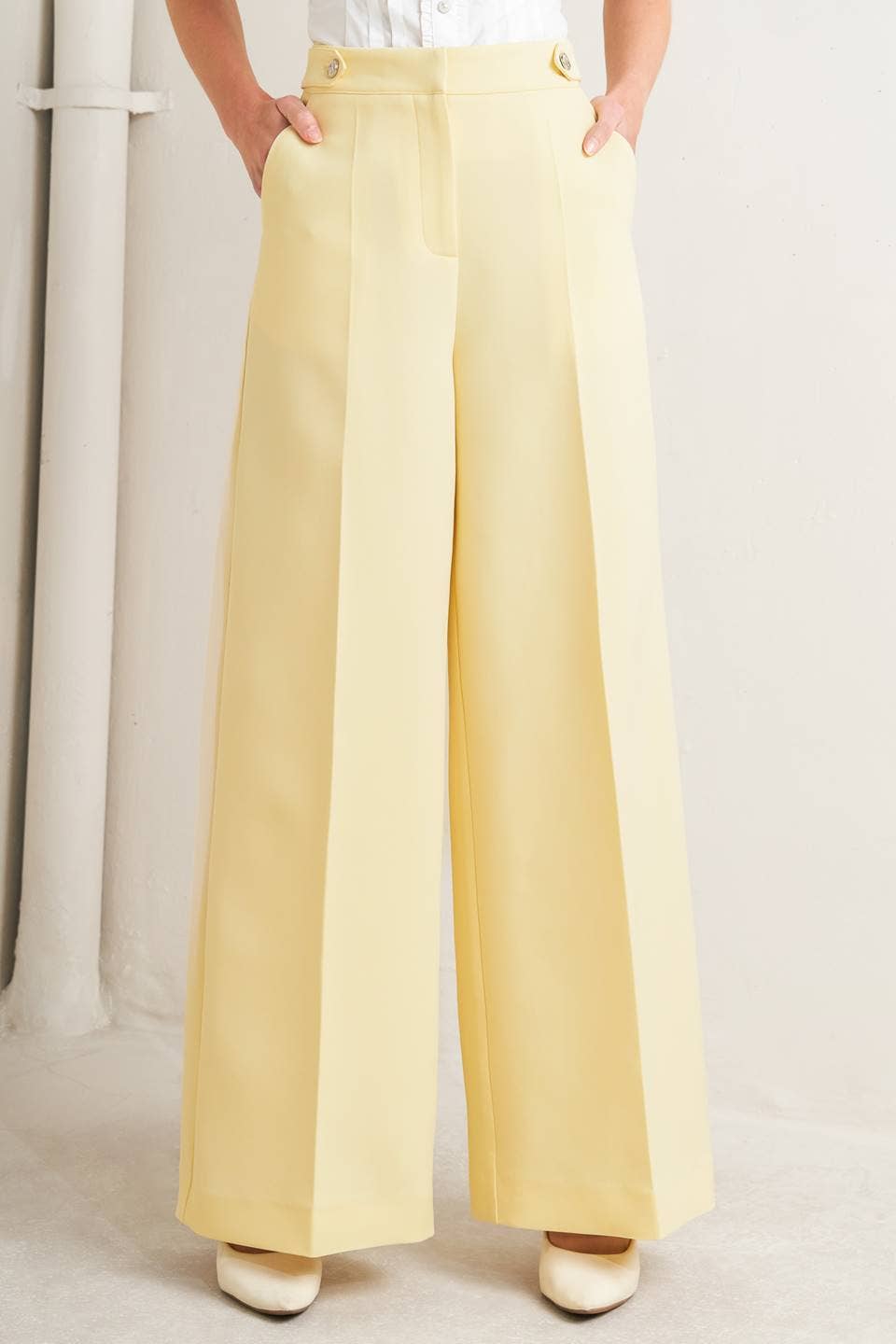 Sunshine On My Mind Woven Pant - Yellow