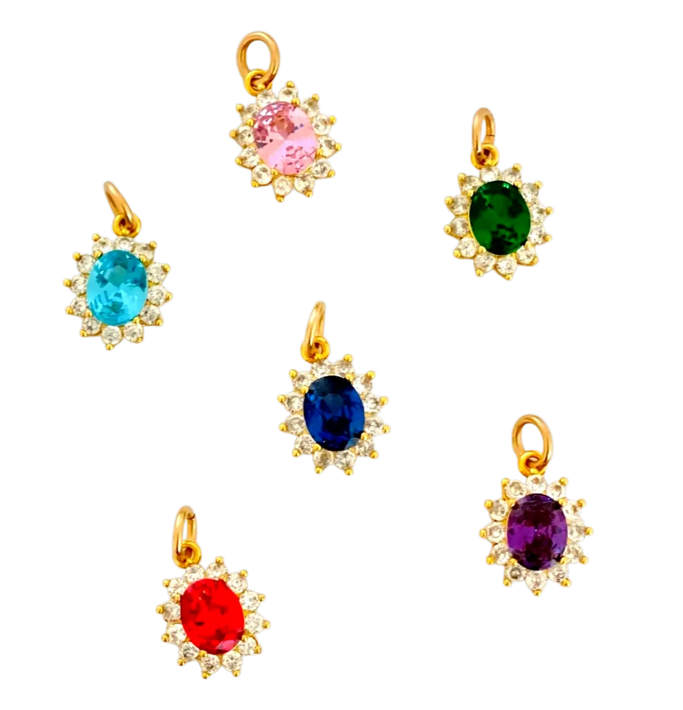 Goddess Charm Bar Gemstone Charm