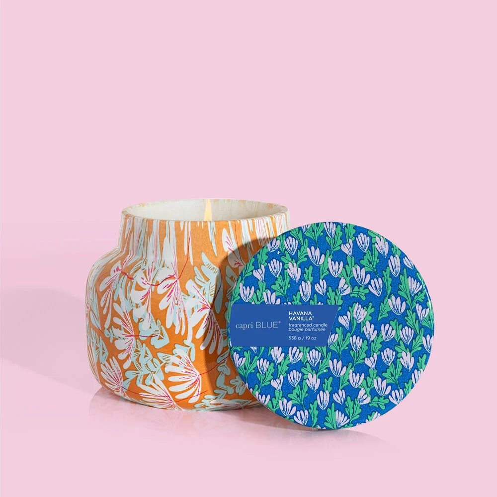Capri Blue 19 Ounce Pattern Play Havana Vanilla Candle
