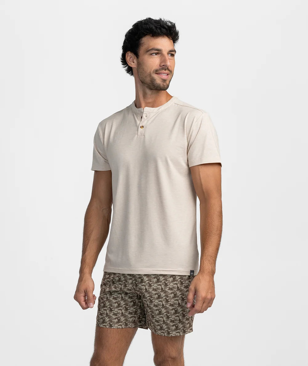 SSCO Max Comfort Henley SS - Oatmeal