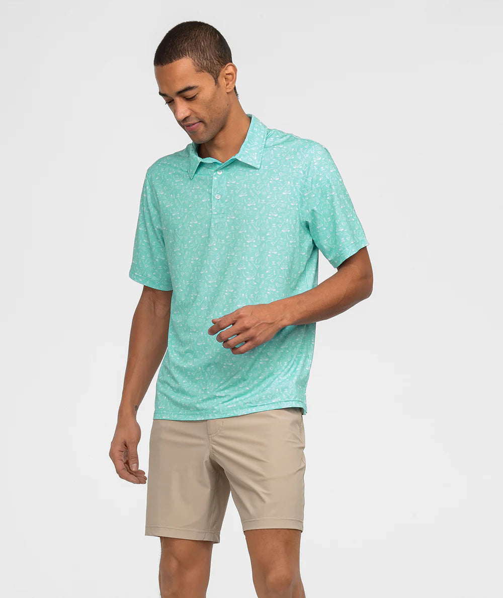 SSCO MotionTech Printed Polo - Paradise