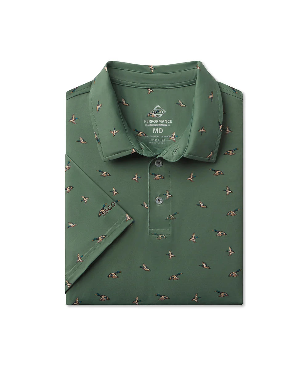 SSCO Feathered Frenzy Printed Polo - Feather