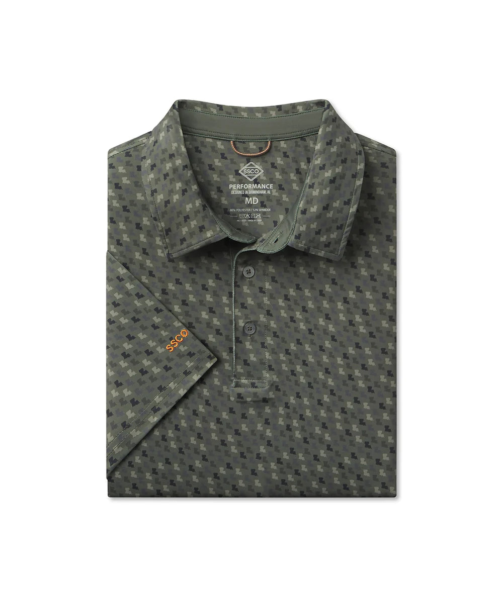 SSCO Southern Sportsman Printed Polo - Bayou Pine