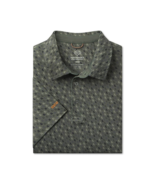 SSCO Southern Sportsman Printed Polo - Bayou Pine