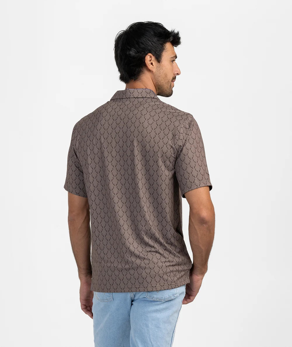 SSCO Love Of The Hunt Printed Polo - Buckshot