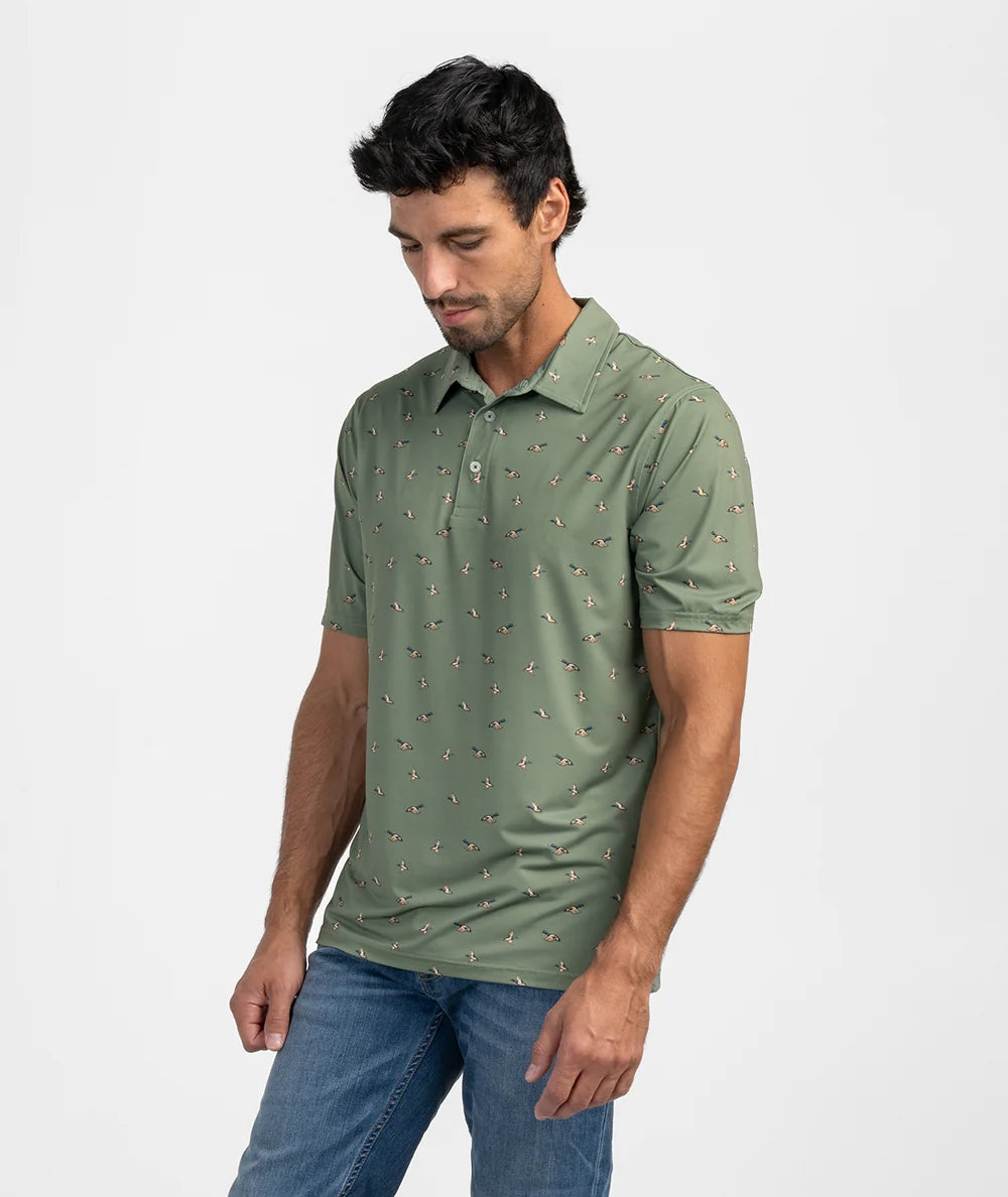 SSCO Feathered Frenzy Printed Polo - Feather