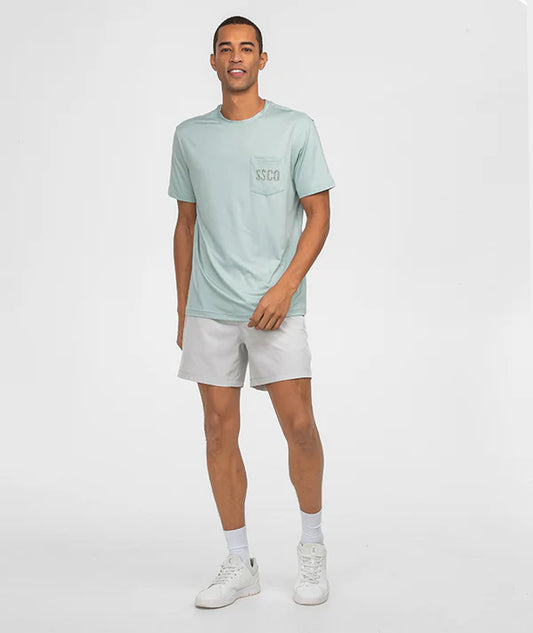 SSCO Camo Badge Performance Tee SS - Dusty Green
