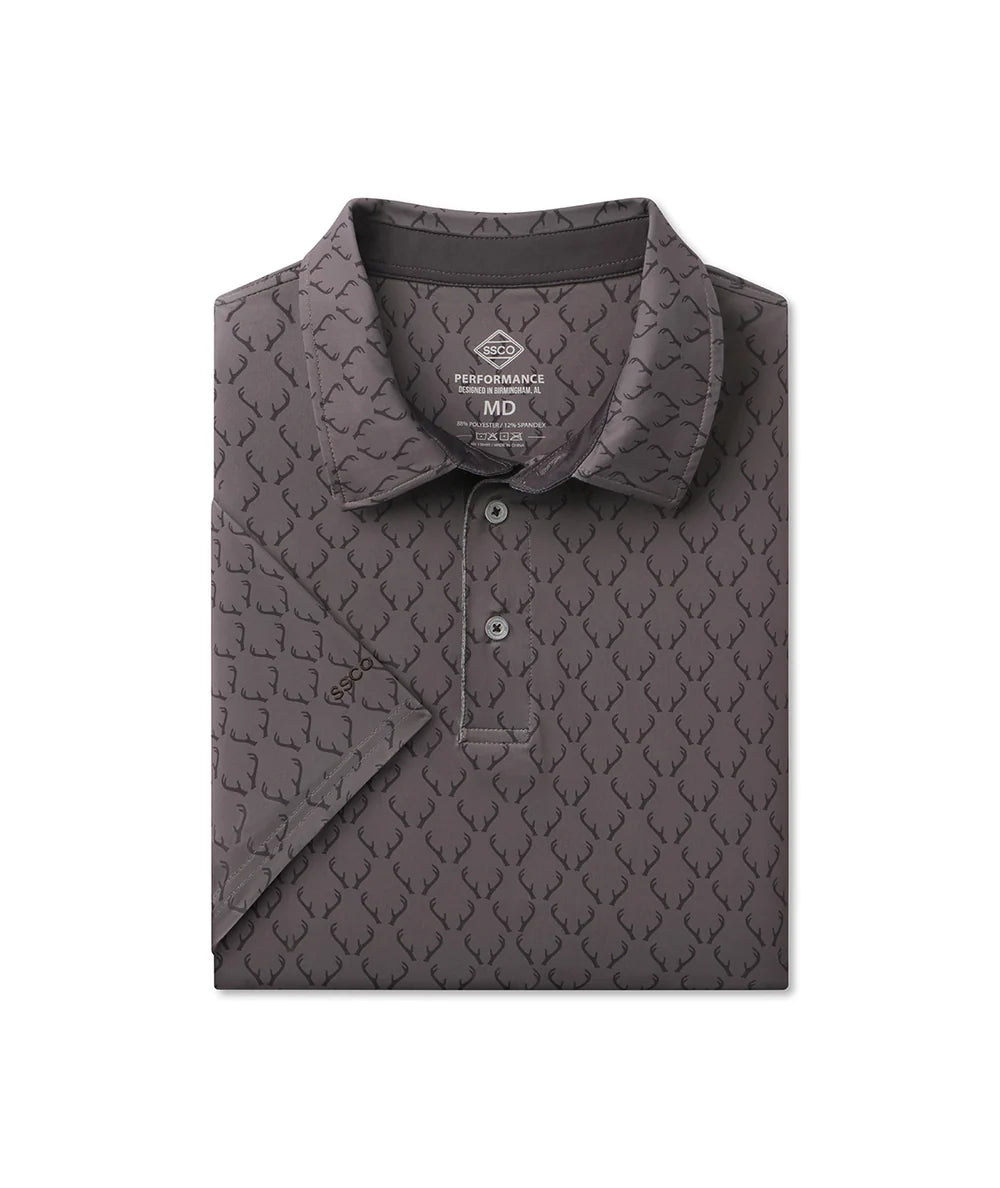 SSCO Love Of The Hunt Printed Polo - Buckshot