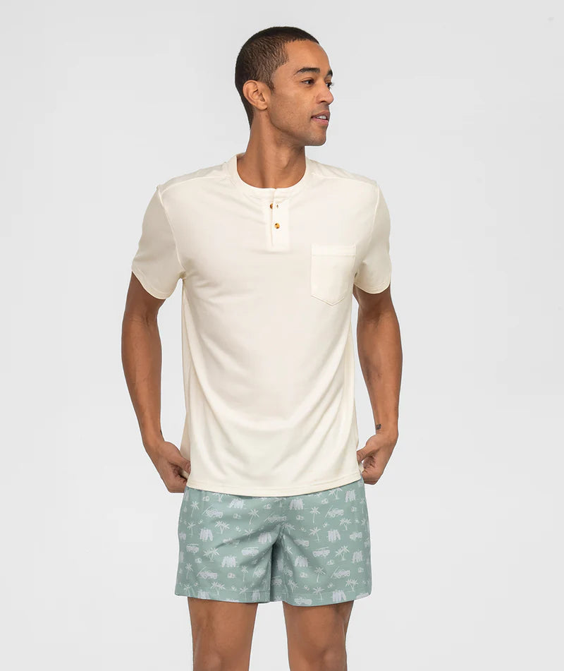 SSCO Max Comfort Henley SS - Off White
