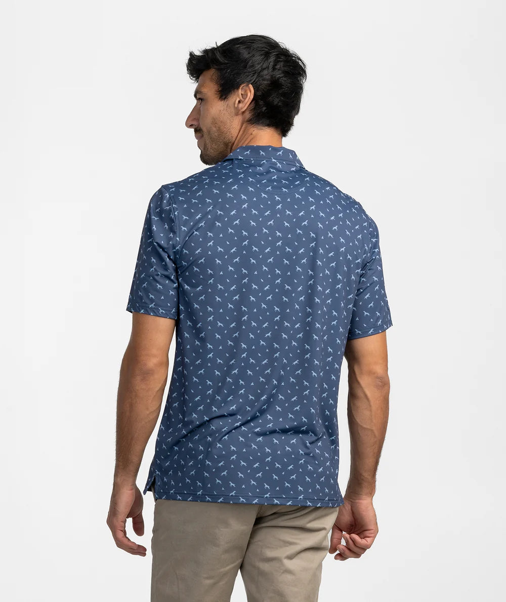 SSCO Uplands Unleashed Printed Polo - Midnight Navy