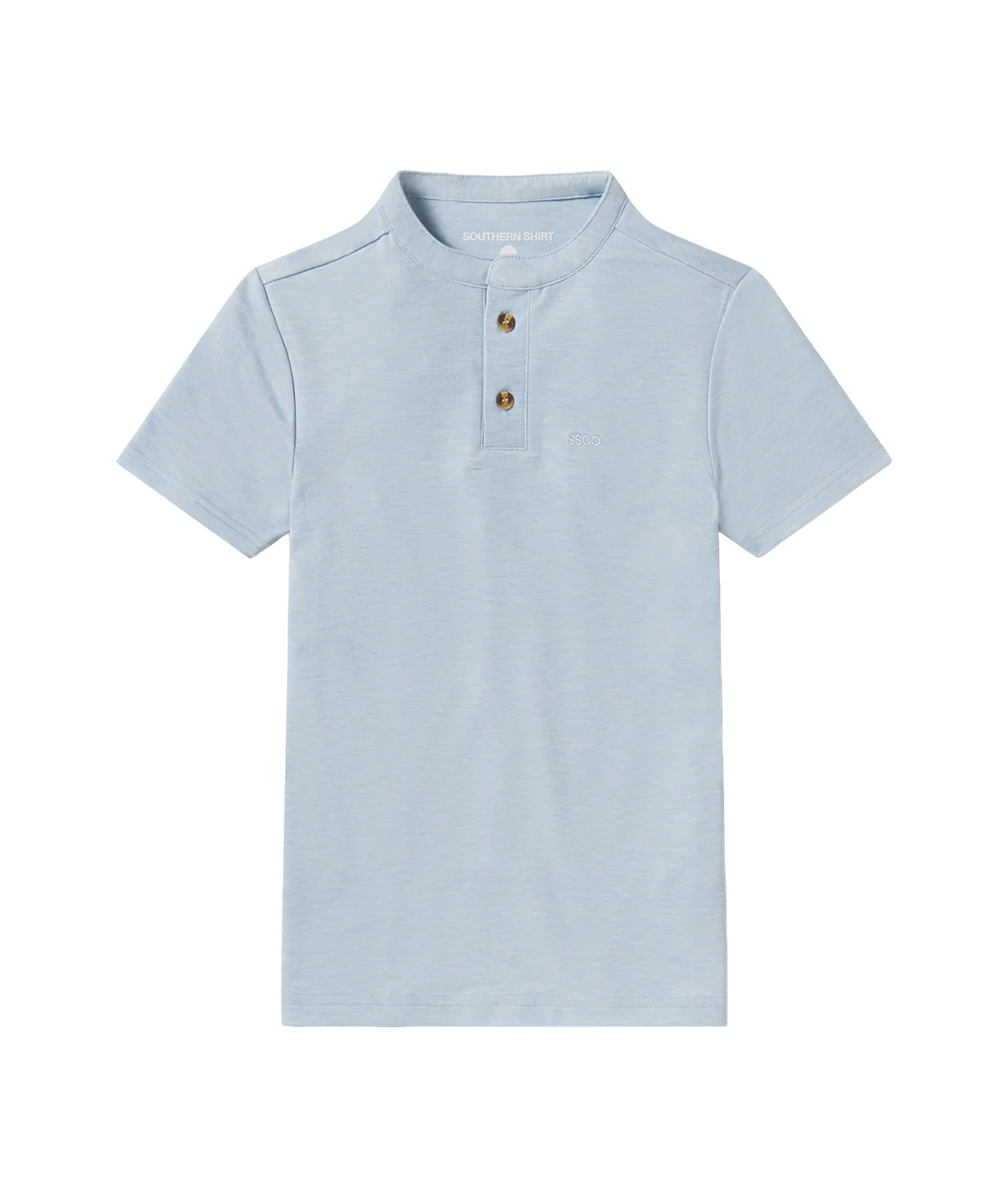 SSCO Boys Max Comfort Henley SS - Blue Pearl