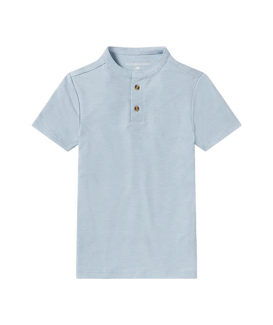SSCO Boys Max Comfort Henley SS - Blue Pearl