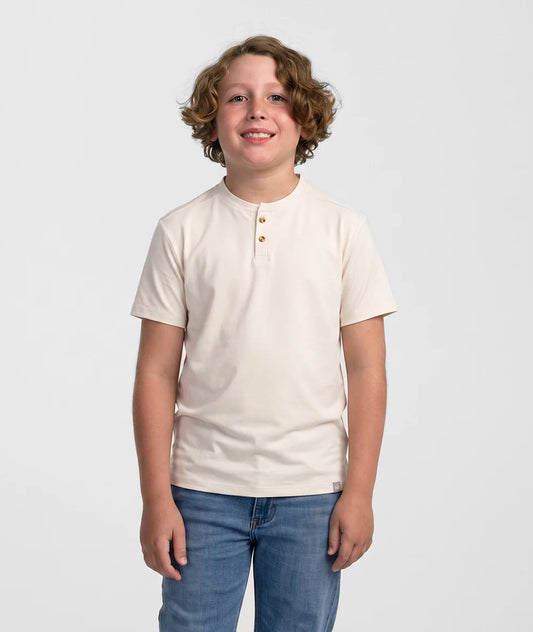 SSCO Boys Max Comfort Henley SS - Oatmeal