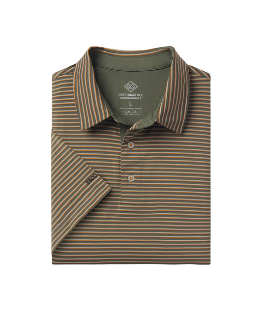SSCO Crestline Stripe Polo - Marshland