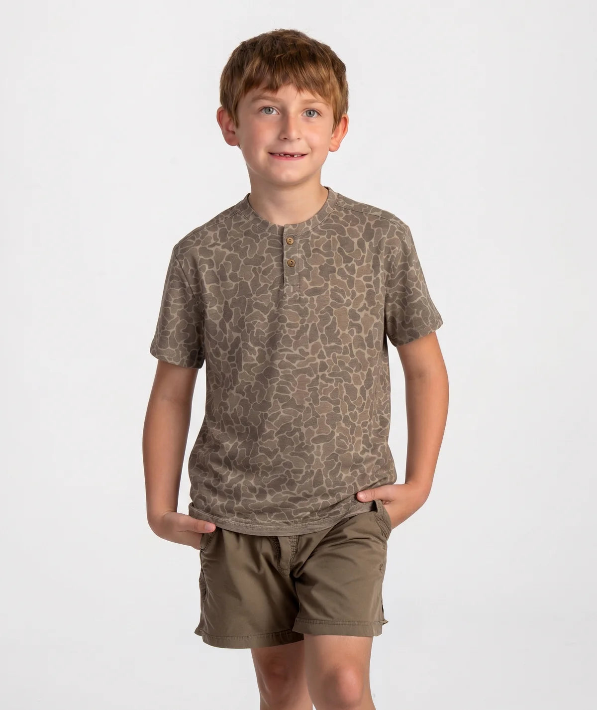 SSCO Boys Max Comfort Henley SS - Ranger