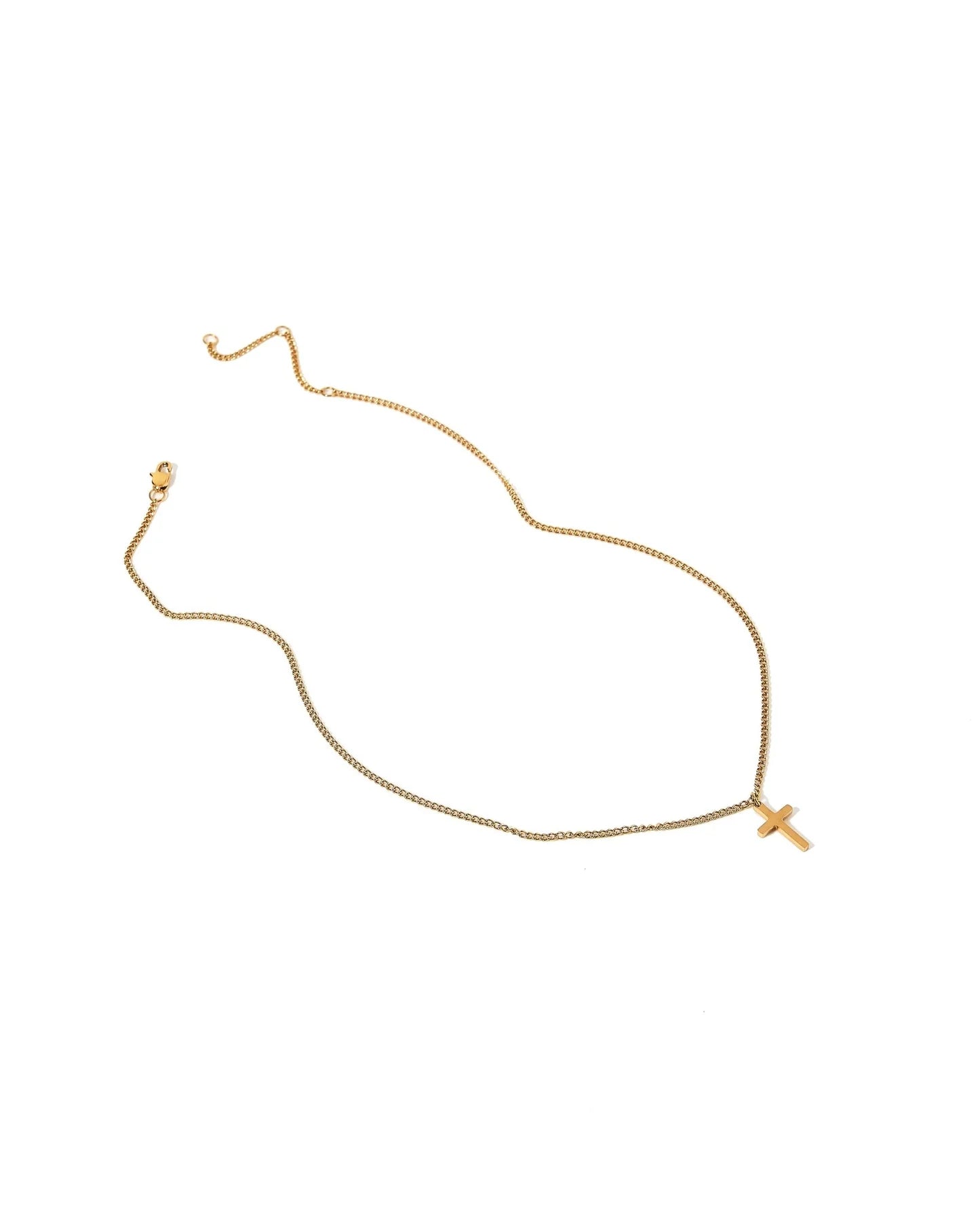 Shepherd Cross Necklace - Gold