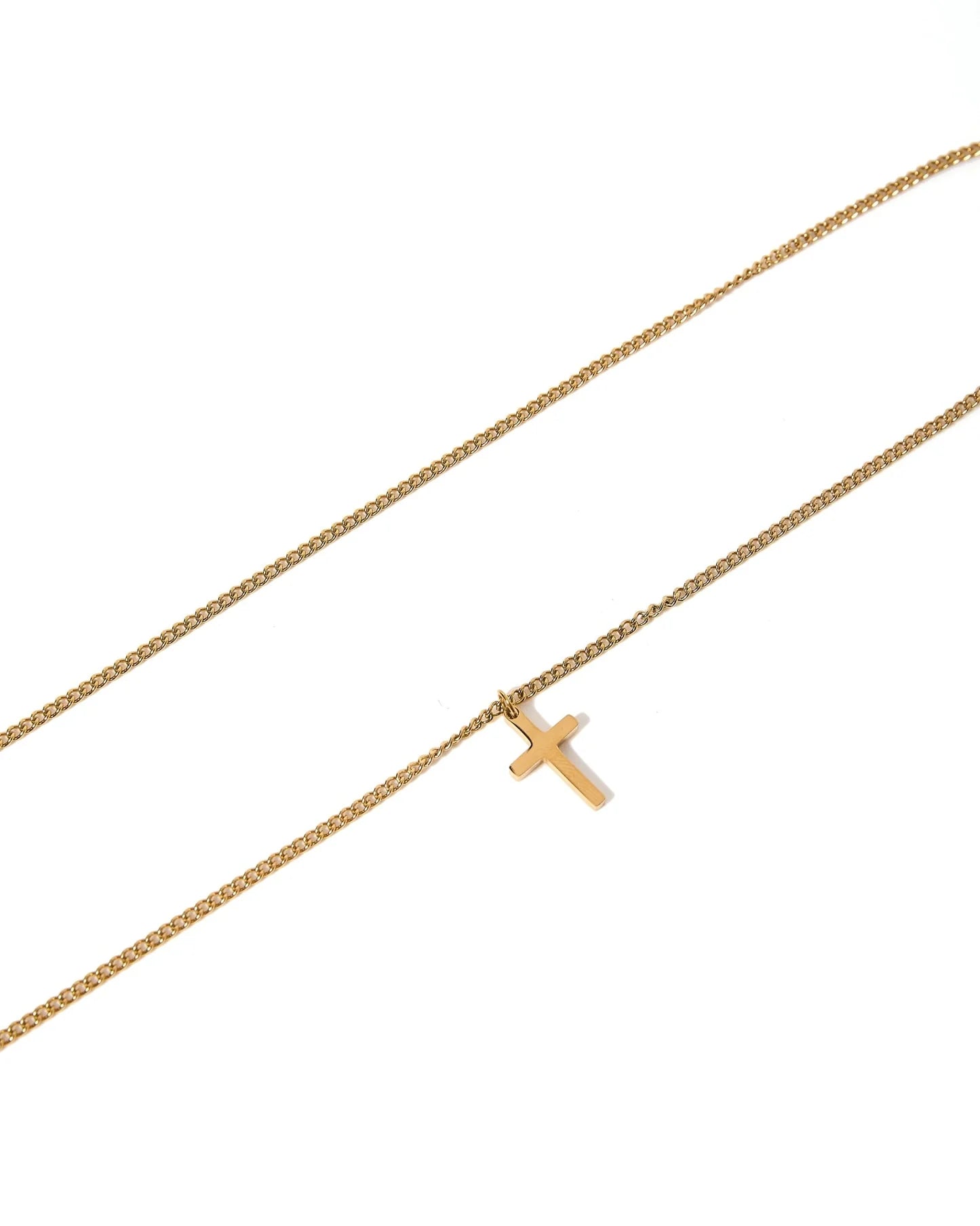 Shepherd Cross Necklace - Gold