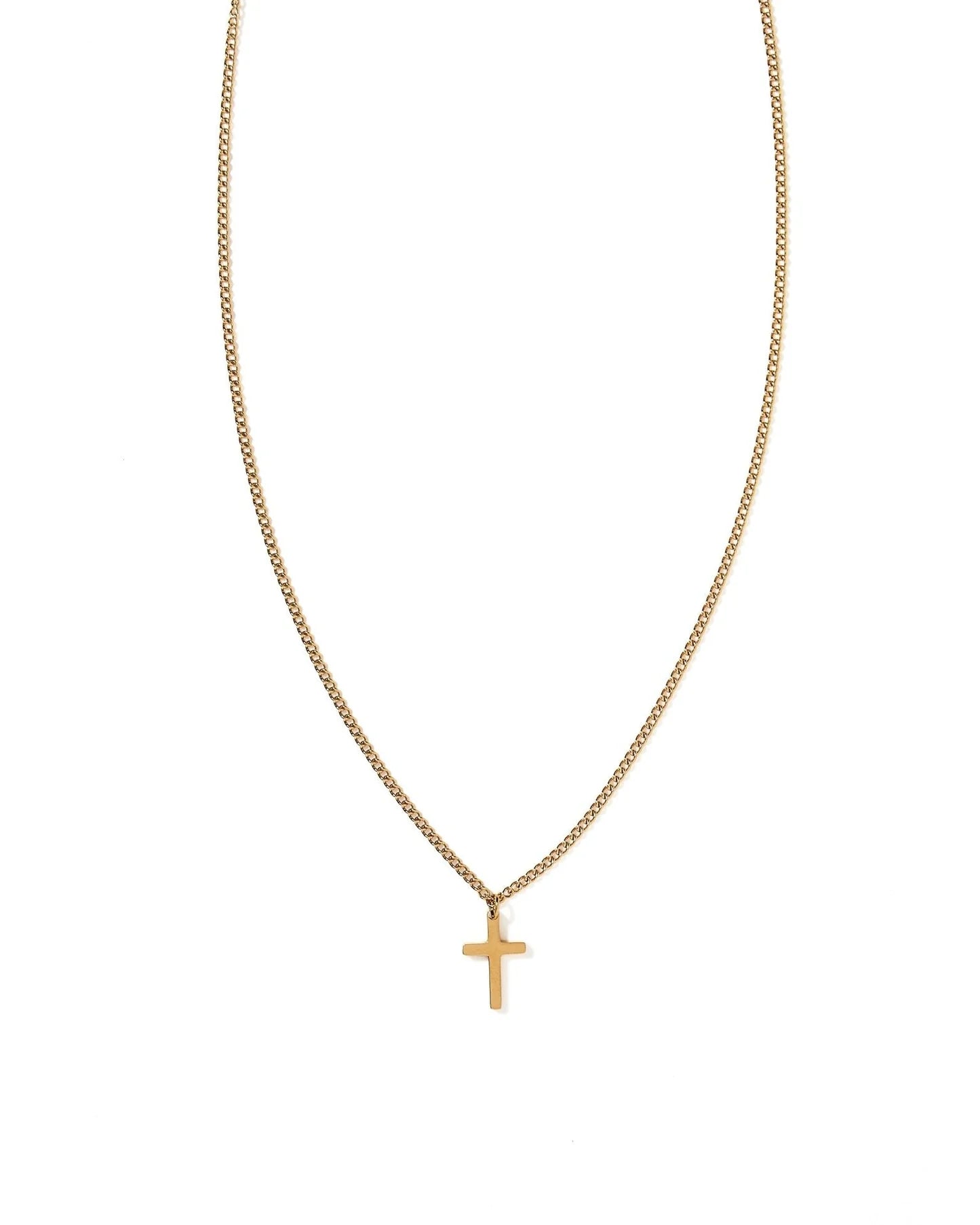 Shepherd Cross Necklace - Gold