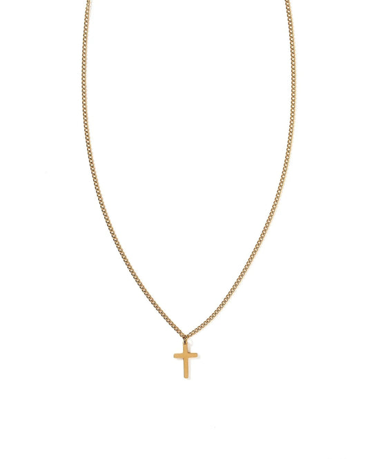Shepherd Cross Necklace - Gold