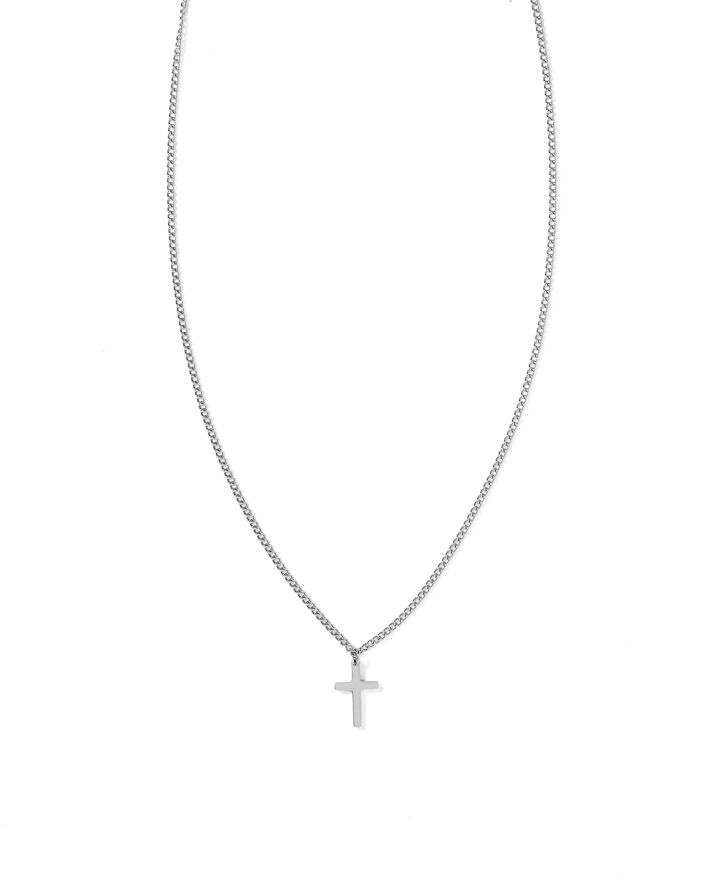 Shepherd Cross Necklace - Silver