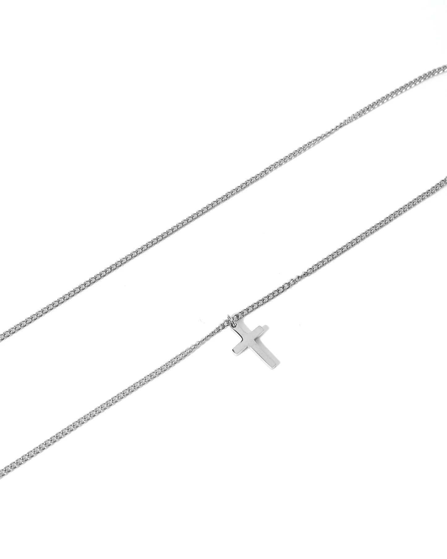 Shepherd Cross Necklace - Silver