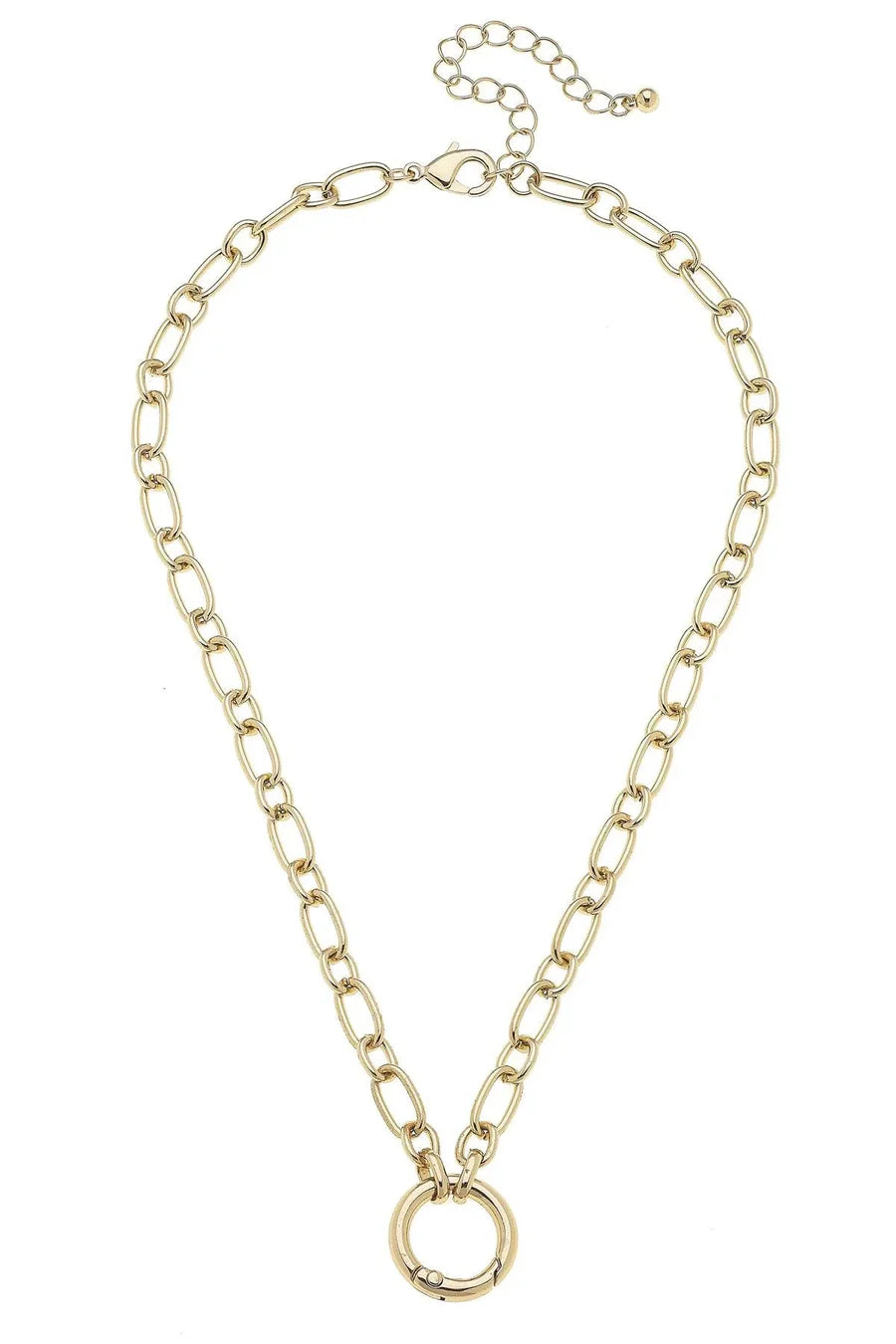 Sasha Charm Necklace Base - Shiny Gold