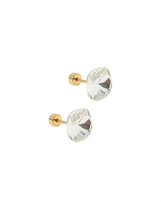 Kit Clear - Screwback Stud Earrings Lux