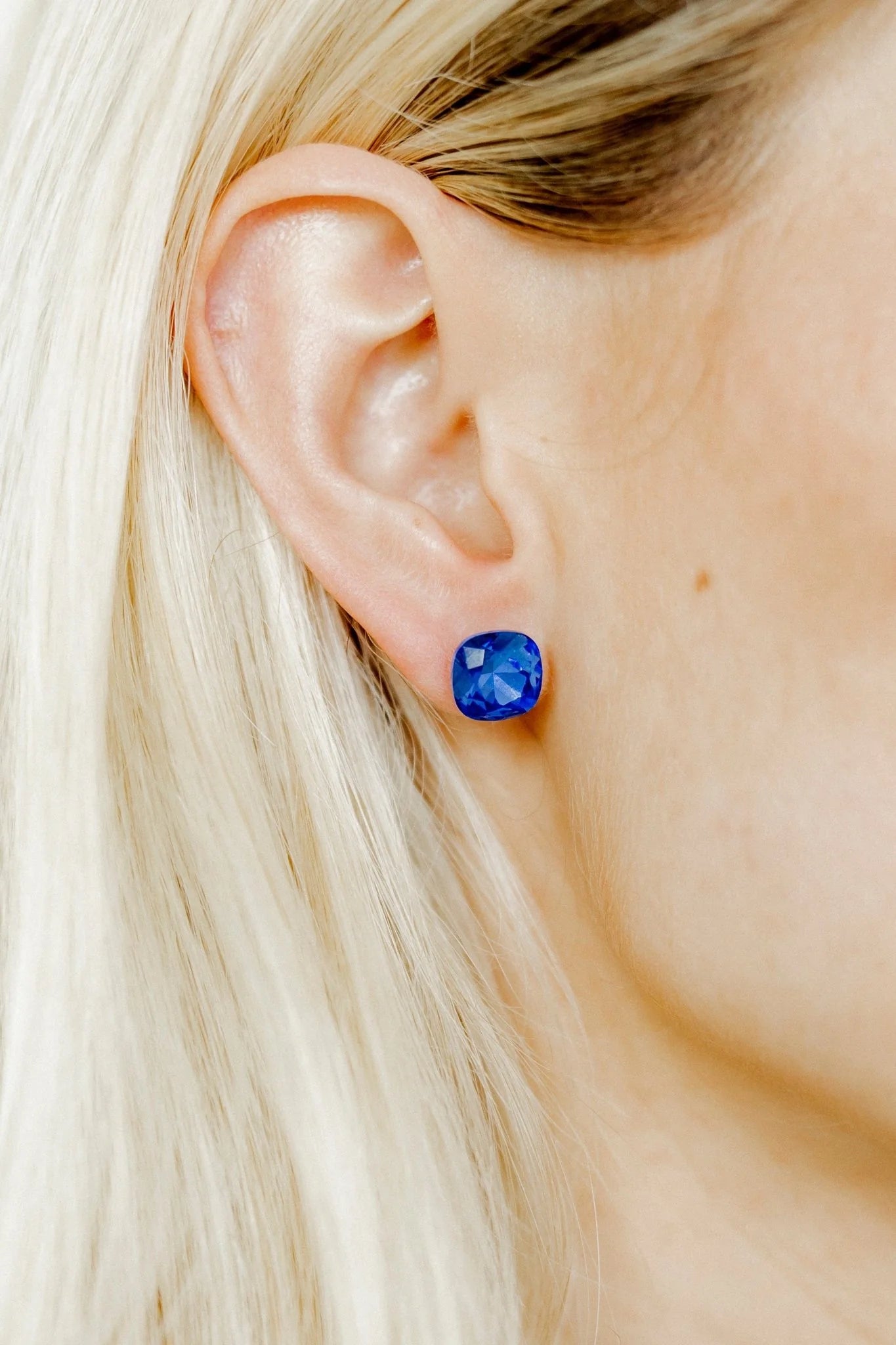 Kit Cobalt Blue - Screwback Stud Earrings Lux