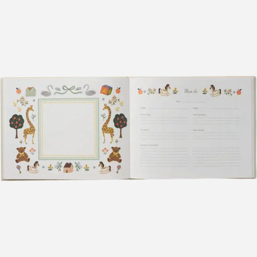 Rifle Paper Co. Baby Embroidered Memory Book
