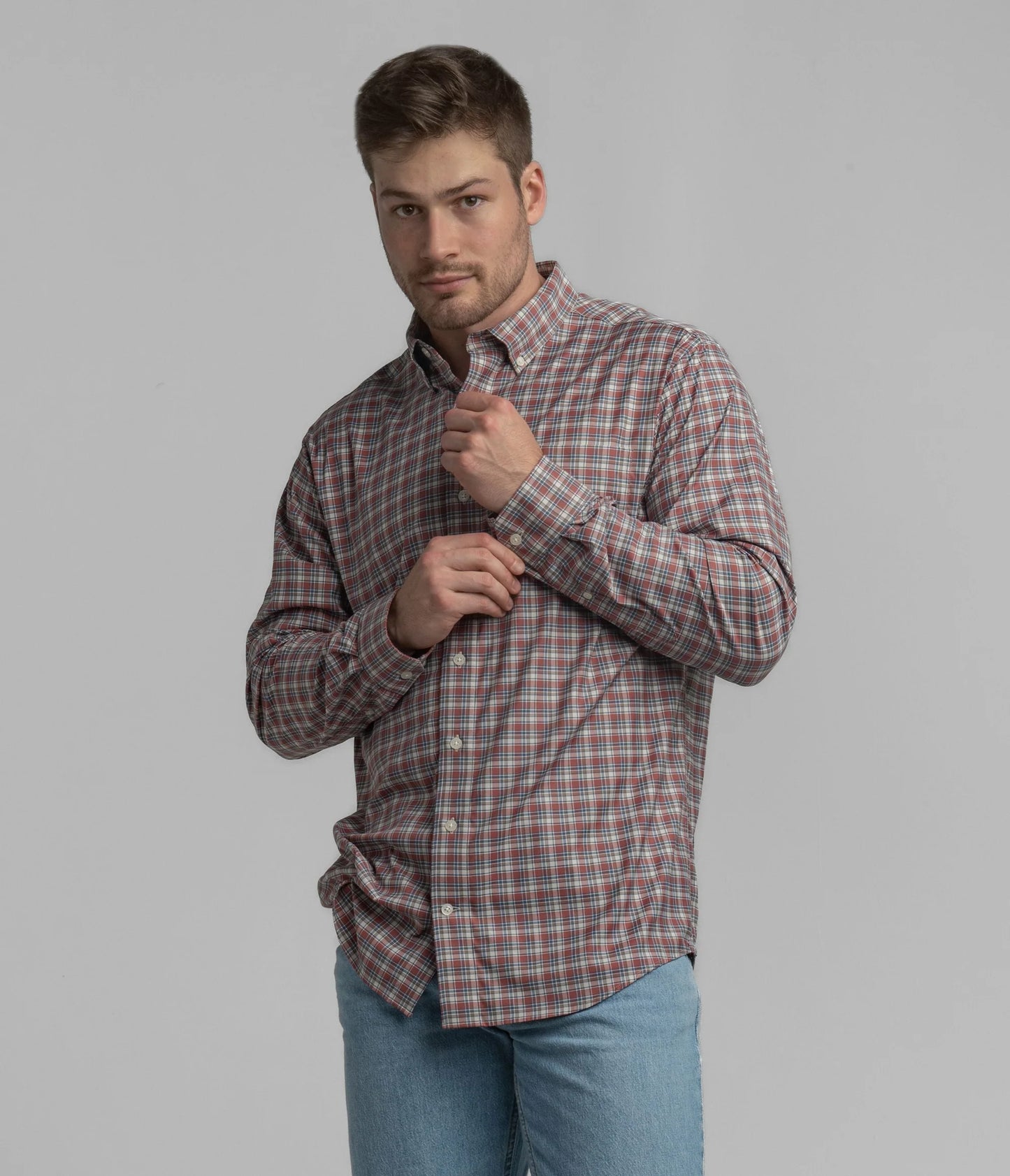 SSCO Hawthorne Plaid L/S - Saddle