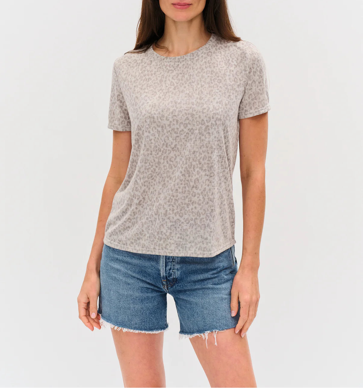 Six Fifty Wild Side Leopard Tee - Soft Sand