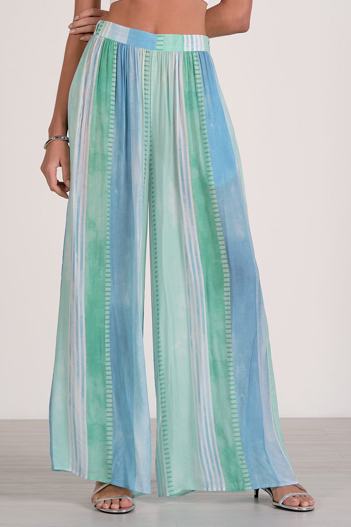 Elan Wide Leg Pant - Blue Strovia