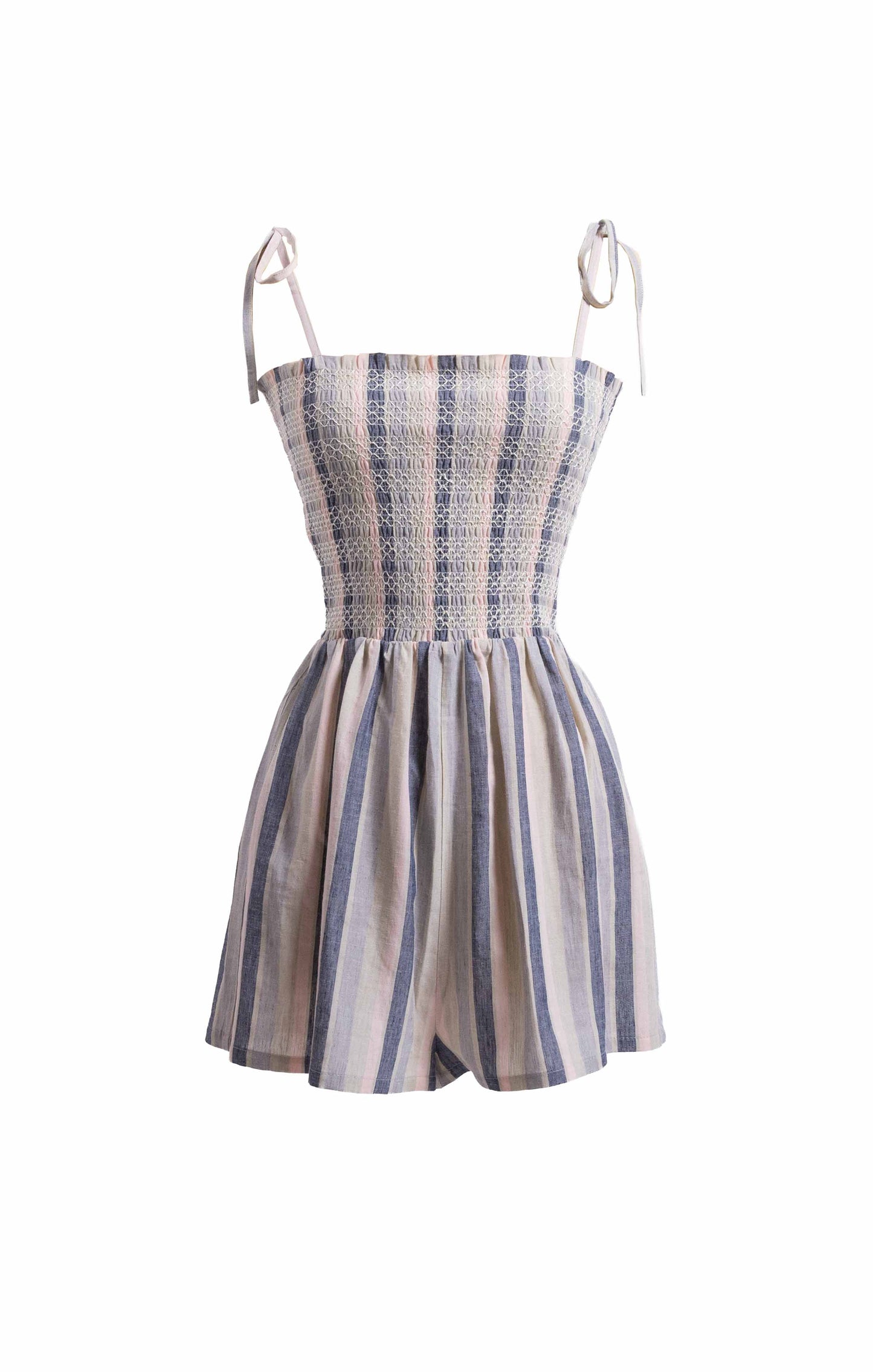 Sweetgrass Stripe Romper - Blue Multi